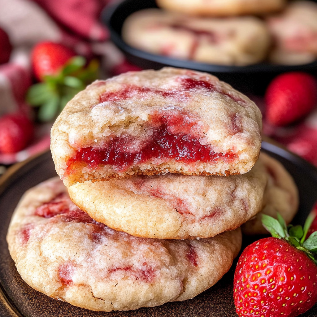Strawberry Cheesecake Cookies