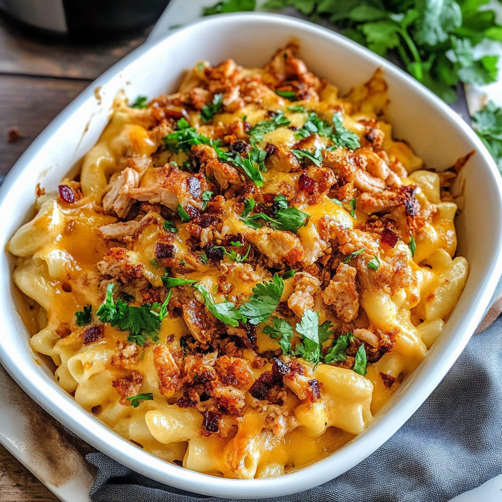 BBQ Chicken Mac and Cheese