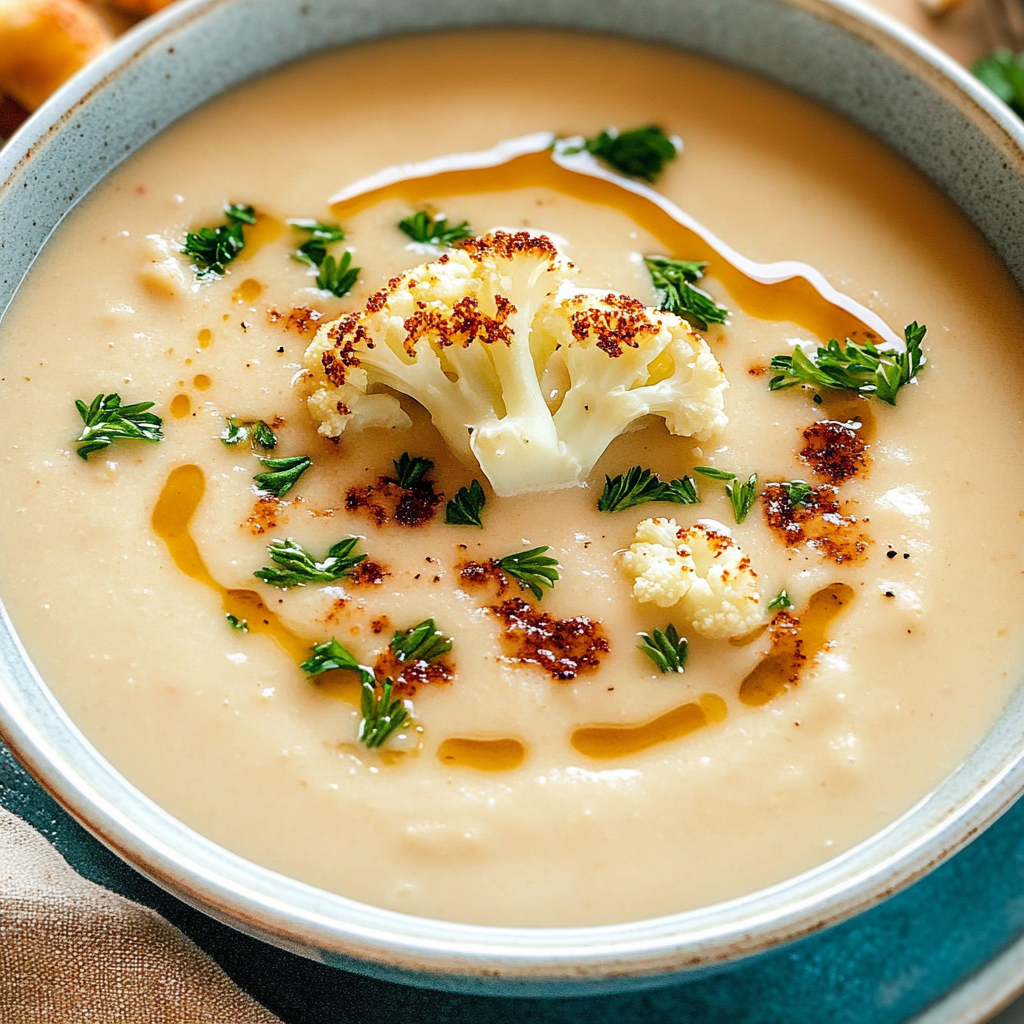 Roasted Cauliflower Soup