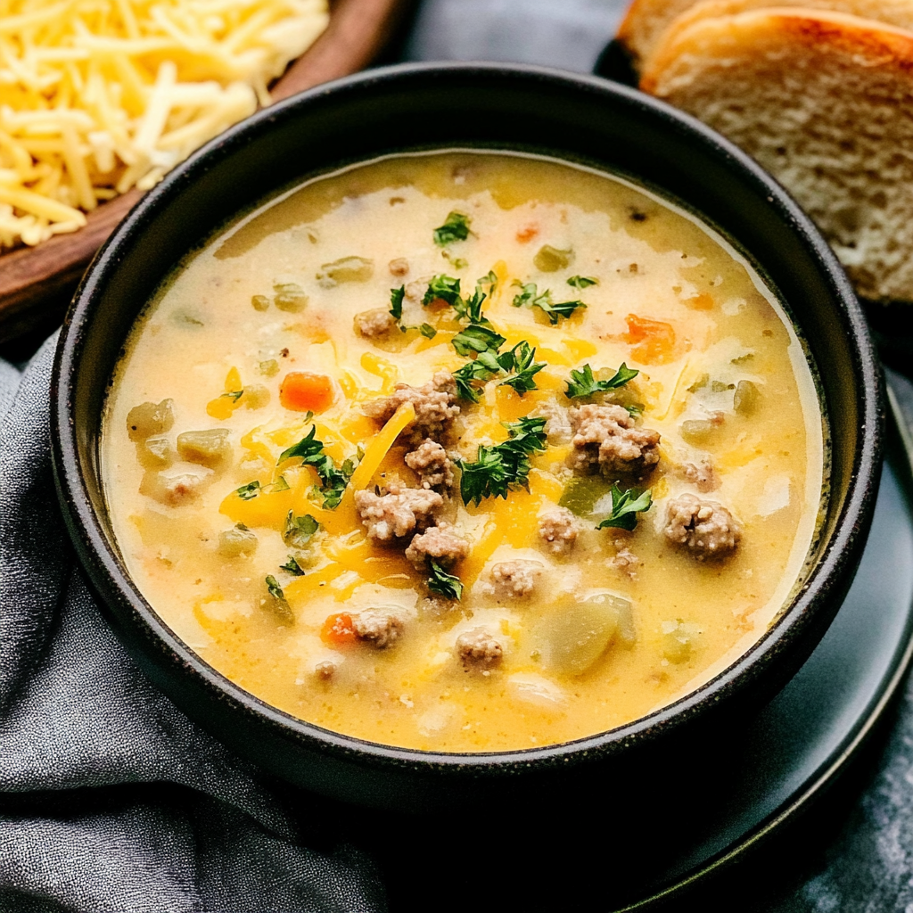 Award Winning Cheeseburger Soup