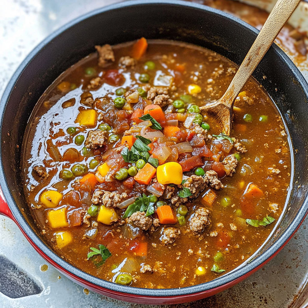 Cowboy Hamburger Soup