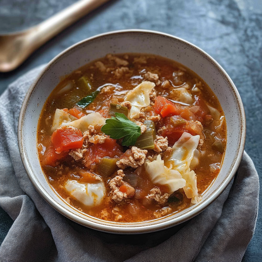 Keto Cabbage Roll Soup