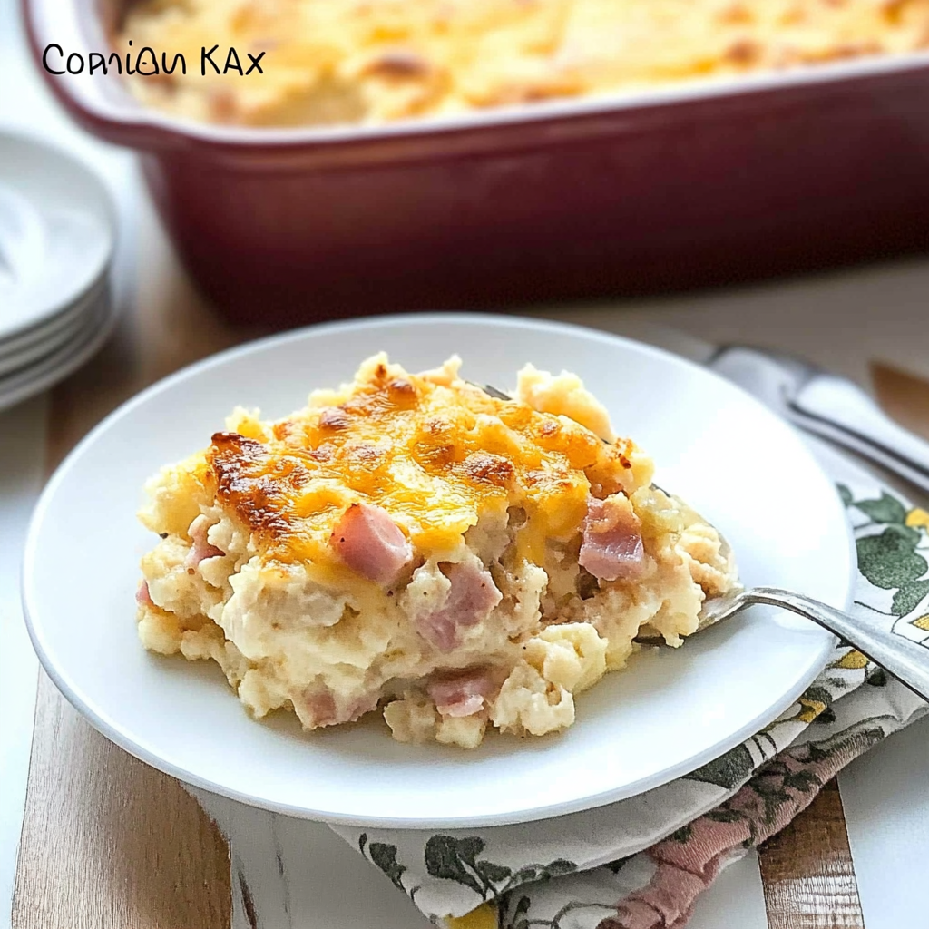 Keto Ham and Cauliflower Casserole