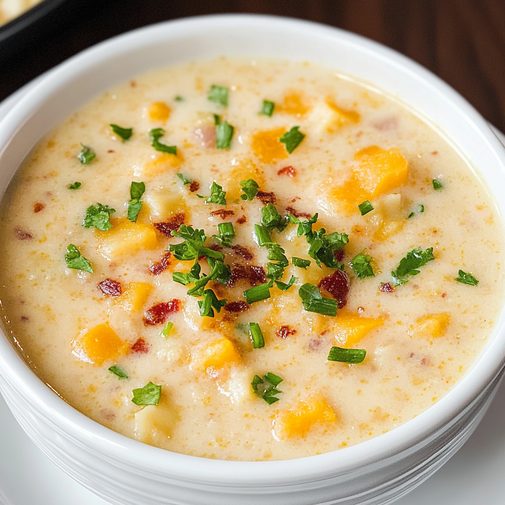Loaded Hash Brown Potato Soup