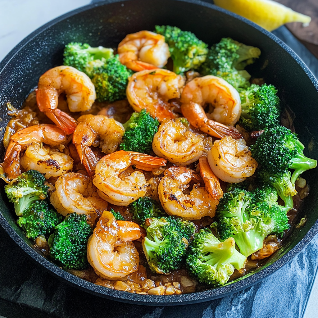 Shrimp and Broccoli Skillet