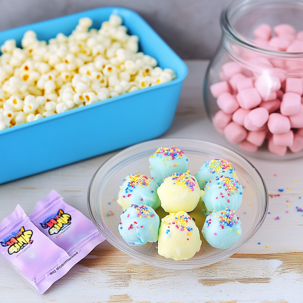 Springtime Marshmallow Popcorn Balls!