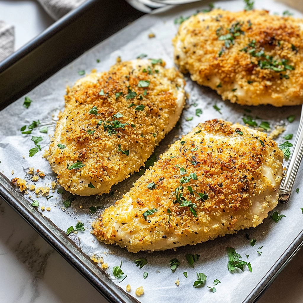 Garlic Parmesan Crusted Chicken