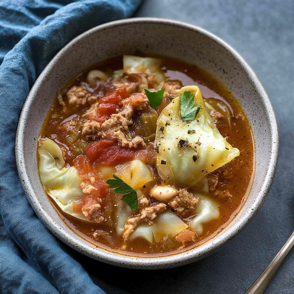 Keto Cabbage Roll Soup