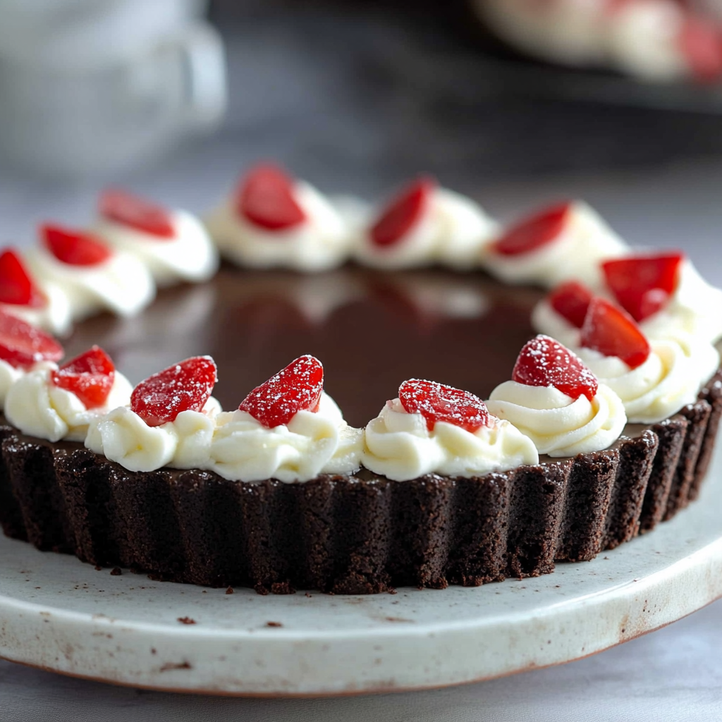 Keto Peppermint Truffle Tart