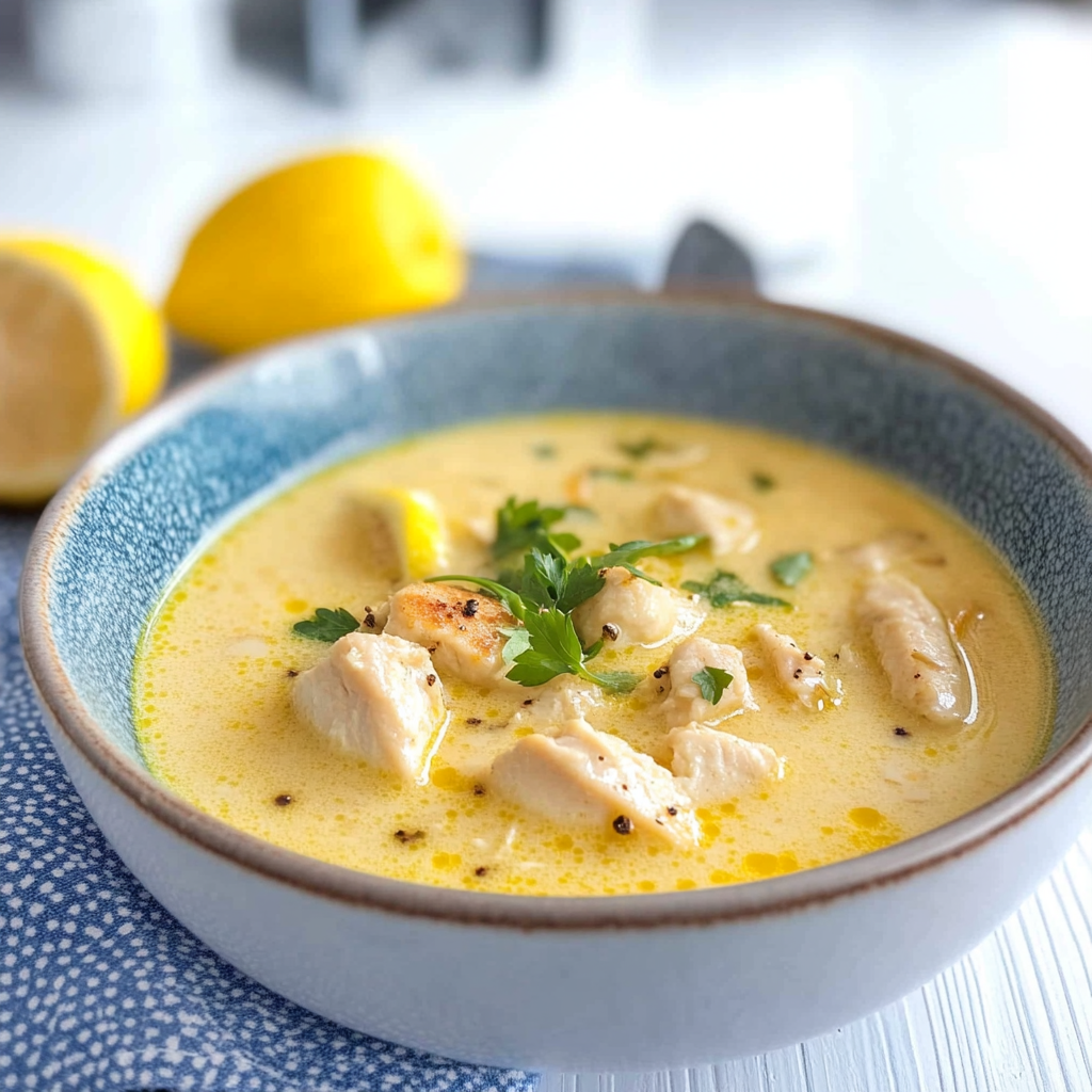 Lemon Chicken Soup – Keto Avgolemono