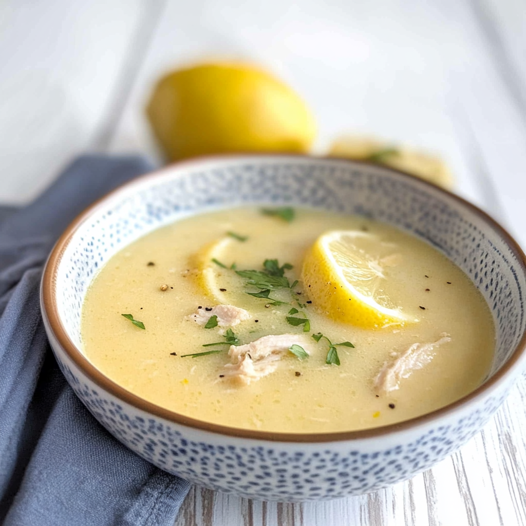 Lemon Chicken Soup – Keto Avgolemono
