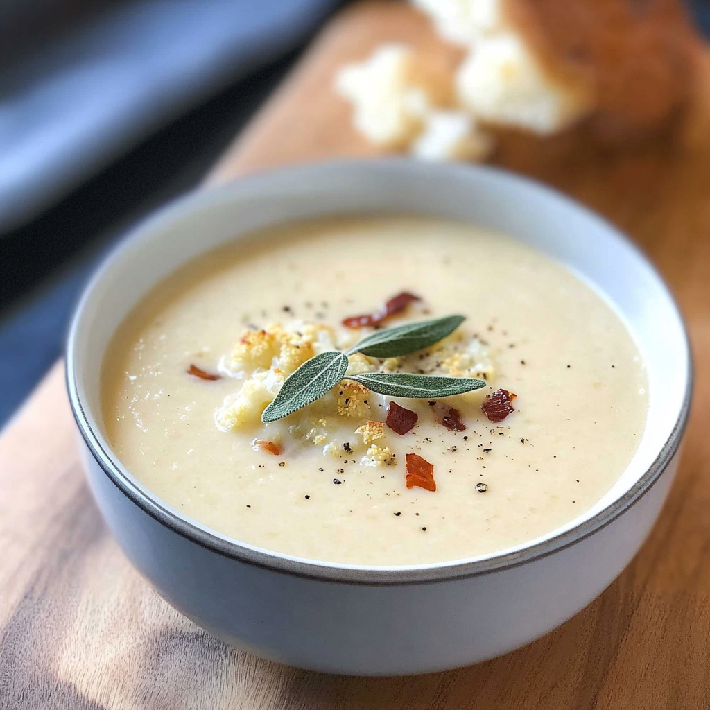 Roasted Cauliflower Soup