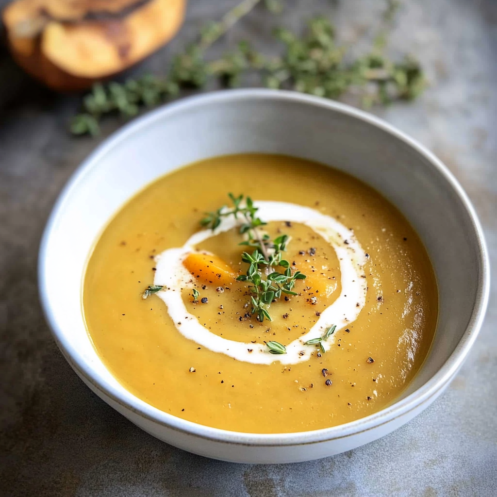 Roasted Delicata Squash Soup
