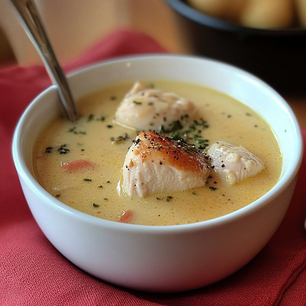 Roasted Garlic Chicken Soup – Low Carb and Gluten