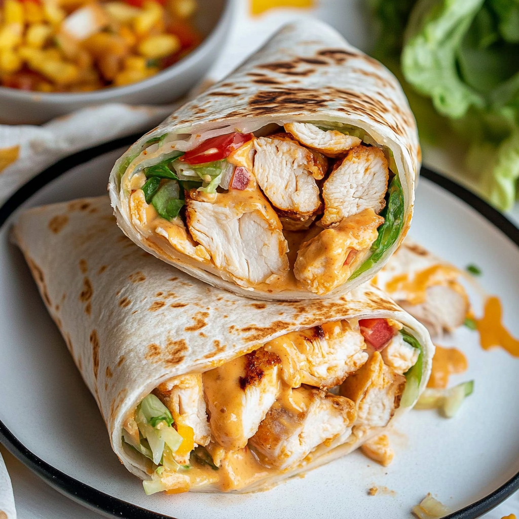 Chipotle Ranch Grilled Chicken Burrito