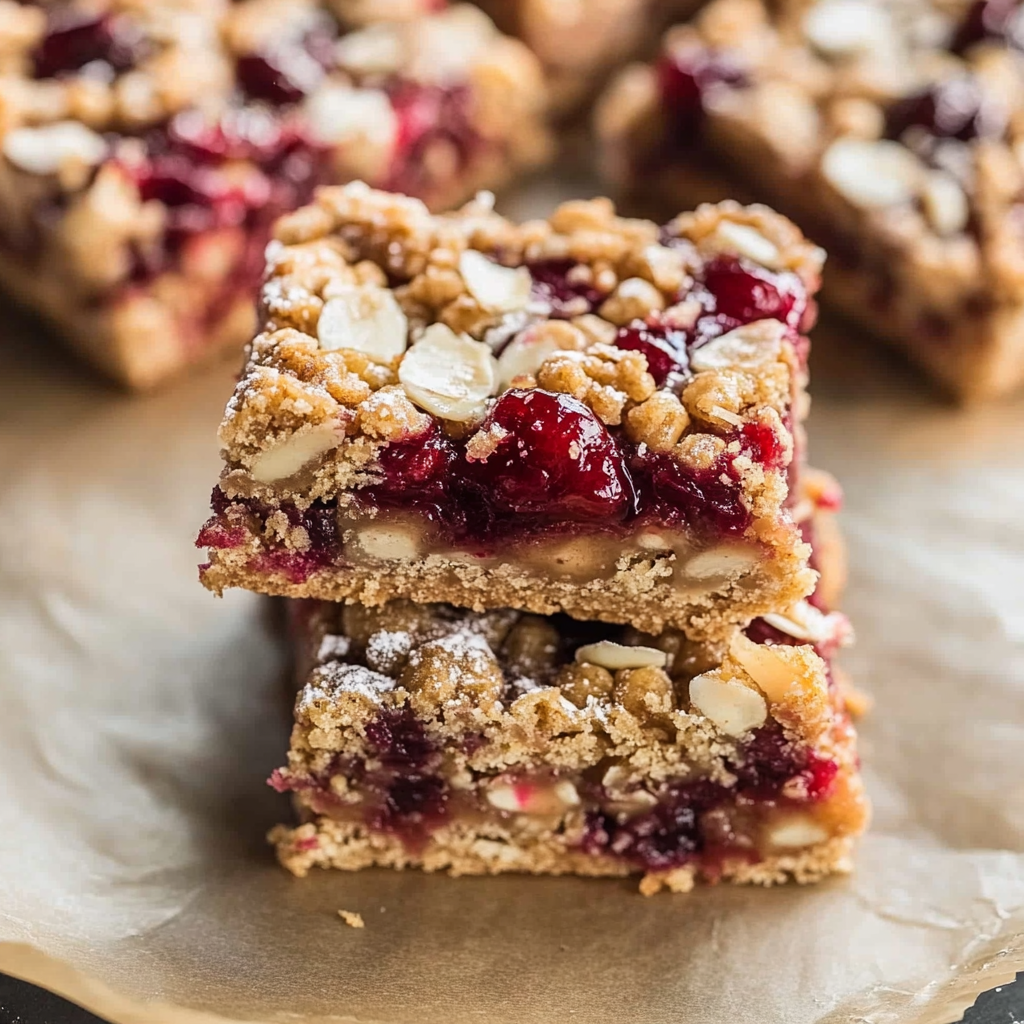 Cranberry Caramel Bars