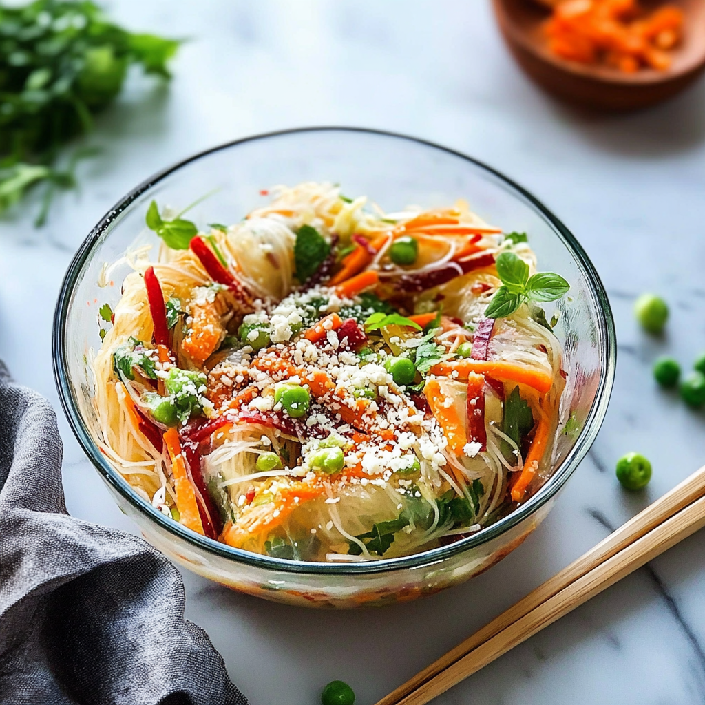 Spring Roll Salad With Spicy Ginger