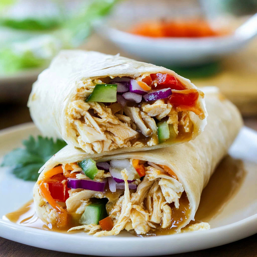 Teriyaki Chicken Wrap A Quick Flavor
