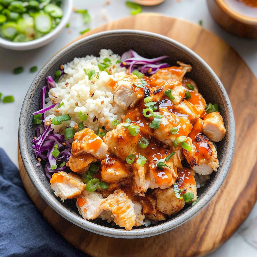 Bang Bang Chicken Bowl Creamy Crispy