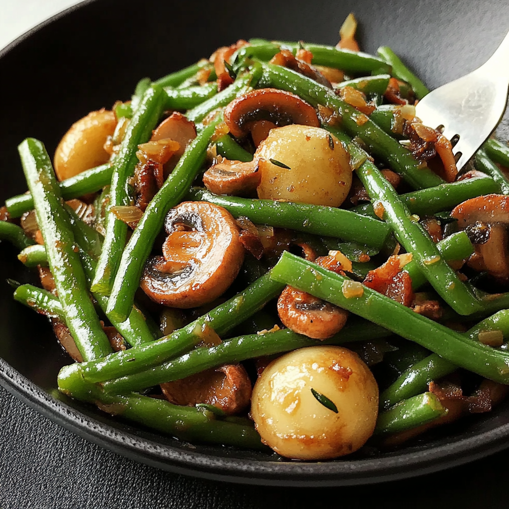Green Beans With Mushrooms