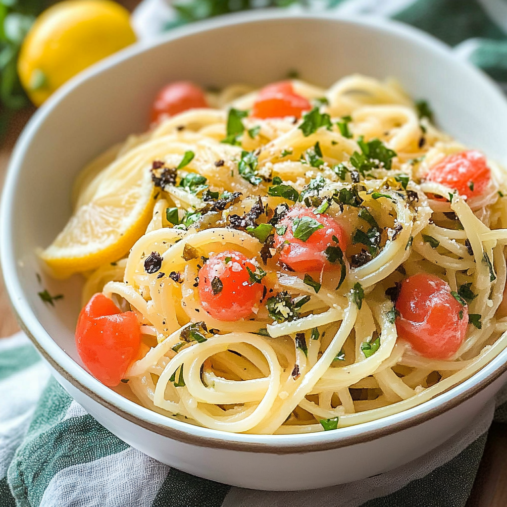 Lemon Capellini Salad