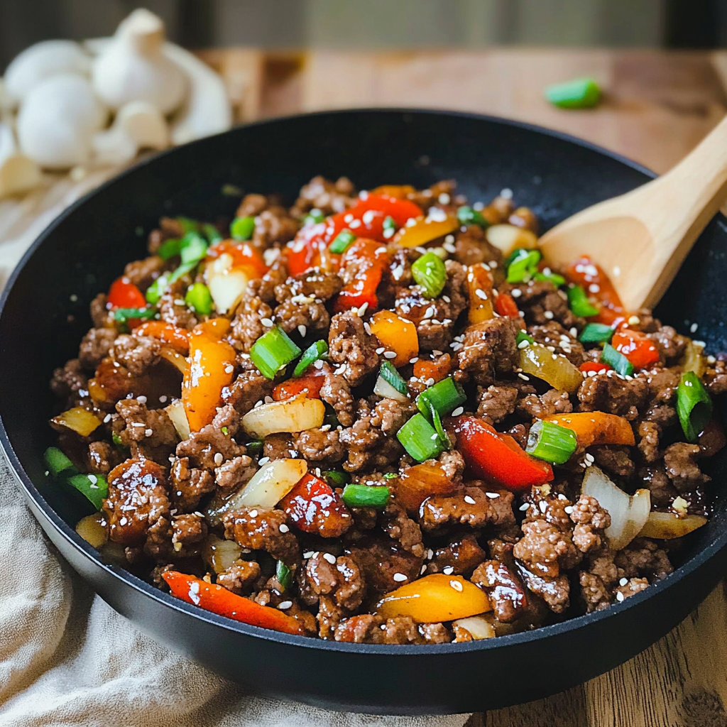 ground beef stir fry