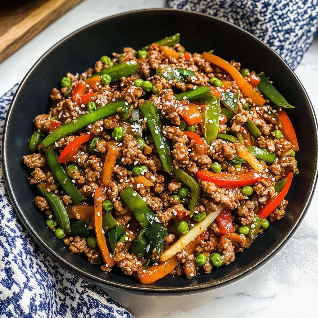ground beef stir fry