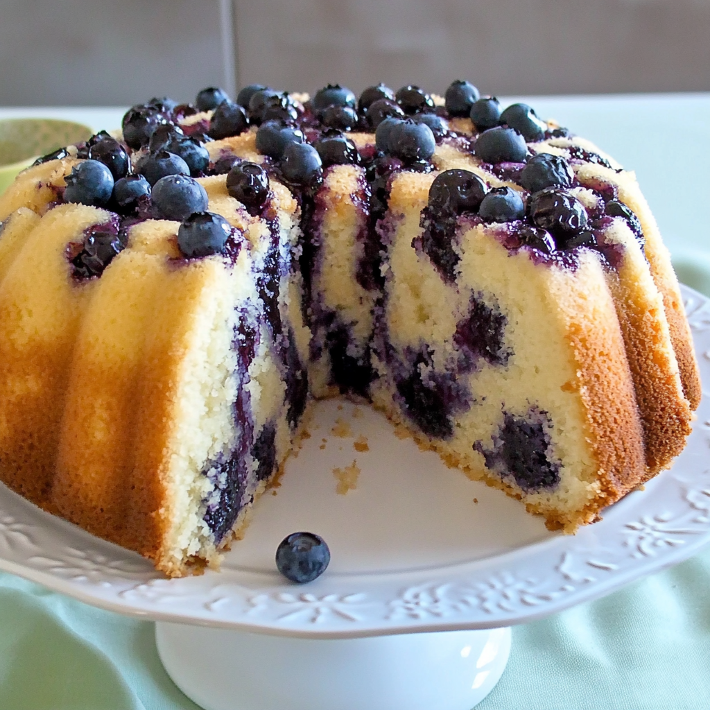 lemon blueberry pound cake